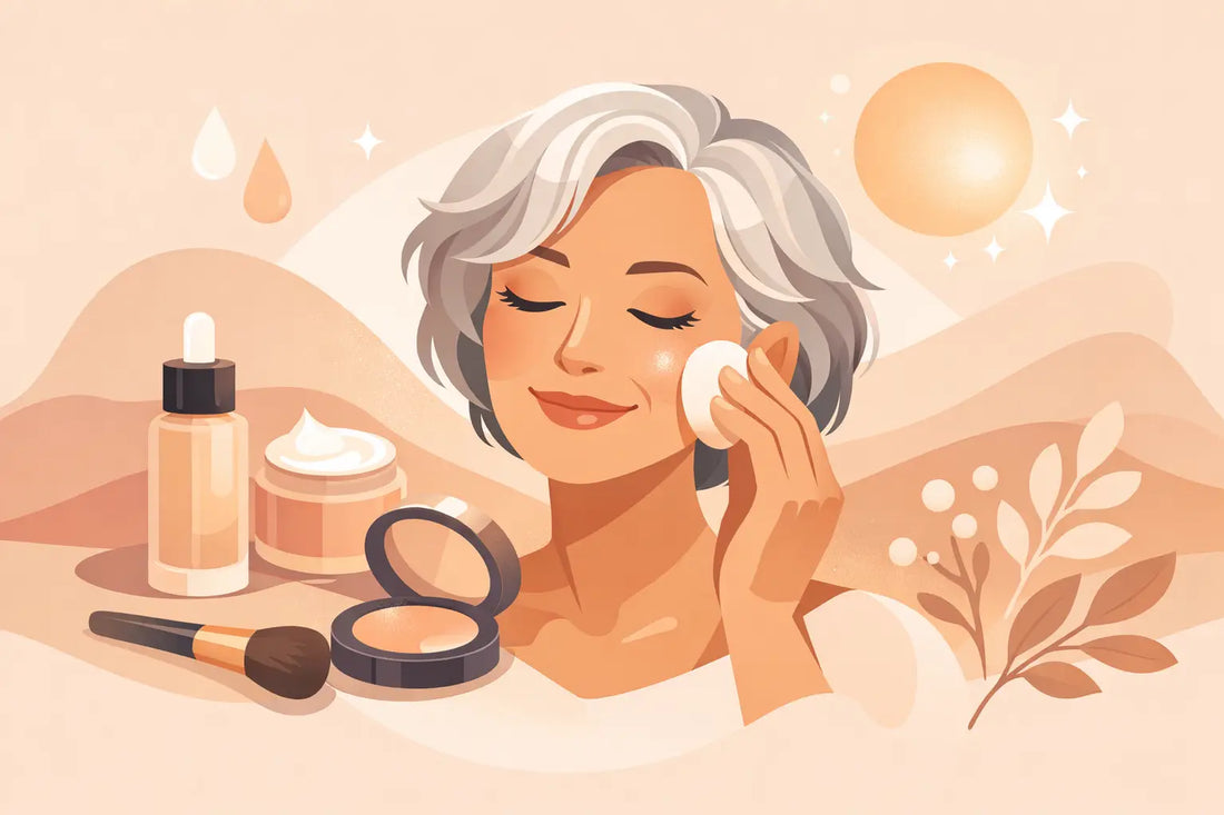 Makeup for Mature Dry Skin That Glows